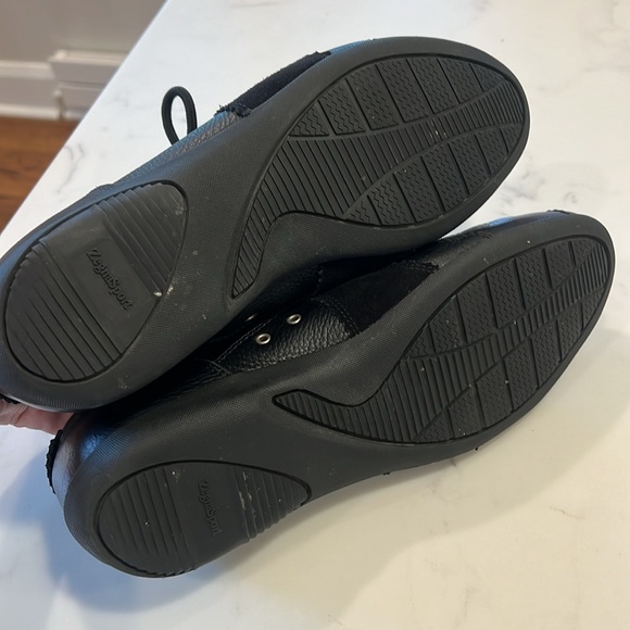 ZEGNA Sport Casual Mens Leather / Suede Lace Up Sneakers in Black ITALY MADE - Picture 7 of 9